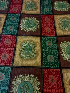 Vintage 1960s Textured Fabric Curtain Panel Single 153.5cm L x 164cm W + 11.5cm - Picture 1 of 7