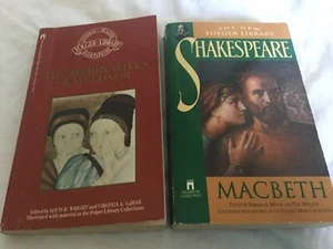 2 Shakespeare PBs: The Tragedy of MacBeth & The Merry Wives of Windsor (Folger) - Picture 1 of 5