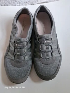 Skechers S Sport Shoes F132-5 Womens Size 5.5 Grey Slip On Lightweight Memory Fo - Picture 1 of 9