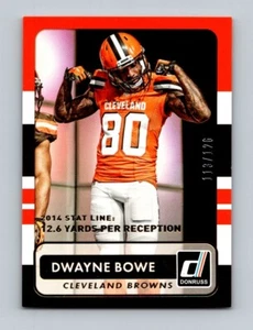 2015 DONRUSS STAT LINE SEASON PARALLEL #70 DWAYNE BOWE 113/126 - Picture 1 of 1