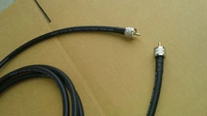 US MADE RG-213/U CB Ham Radio PL259 UHF to PL259 UHF coax cable 6 FT - Picture 1 of 1