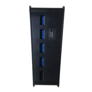 Black 6-Port Extend USB Hub Adapter Splitter For Sony PS5 PS4 Pro Game Console; - Picture 1 of 9
