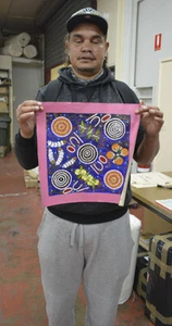 Warrina Designs Australian Aboriginal Art indigenous Painting Canvas Dot Utopia - Picture 1 of 8