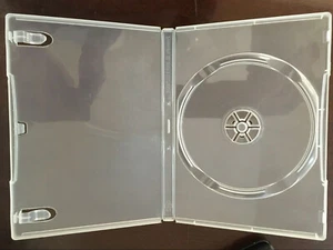 100 NEW TOP QUALITY 14MM SUPER CLEAR SINGLE PATENTED DVD CASES-PSD23 - Picture 1 of 1