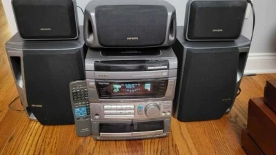 Aiwa CX-NMT70 Audio Surround System 3 CD Changer Dual Cassette Player w/ Remote - Image 1 of 2