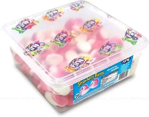 Fini Strawberry Kisses Tube Kinder Partytüte Süßigkeiten Gummigelees Süßigkeiten 1kg Pack - Bild 1 von 3