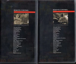 REMOTE CONTROL: A VIDEO ART PROJECT VOL.1 & 2-2VHS NUOVA NUMERATA HUBERT MENSCH  - Picture 1 of 1