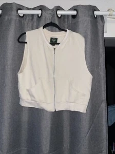 Dockers Women’s Golf Full Zip Large Vest Cream - Picture 1 of 3