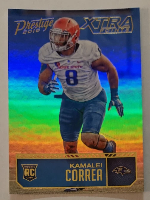 Kamalei Correa (Boise State, Ravens) 2016 Prestige ROOKIE Xtra Points GOLD /50 - Image 1 of 1