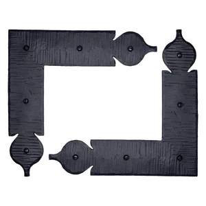 2er Pack 8,25" Dekorative L Eckwinkel, Rustikale Speere Rechter Winkel Halterung - Bild 1 von 7