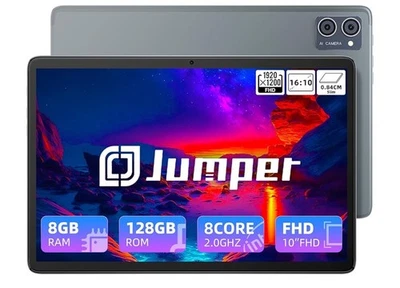 ⚡️jumper tablet, 2023 Newest Tablet(2.0GHZ), 10'' Android 12 8GB RAM+128GB ROM⚡️ - Immagine 1 di 4