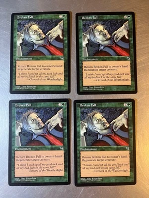 4x Broken Fall 1997 Tempest Magic Cards Playset LP Condition Playset - Image 1 of 2