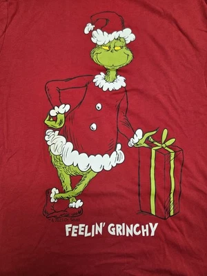 DR. SEUSS THE GRINCH FEELIN' GRINCHY  T-SHIRT Size XL  - Image 1 of 4