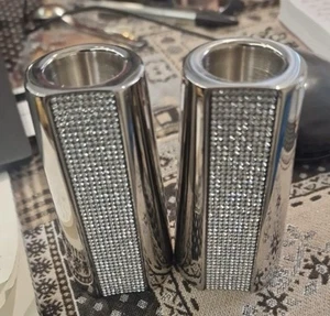 SWAROVSKI AMBIRAY COPPIA PORTACANDELE - Foto 1 di 6