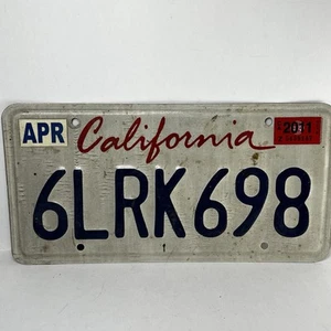 Vtg California 2011 Car Auto License Plate 6LRK698 Garage Man Cave Pub Decor - Picture 1 of 3