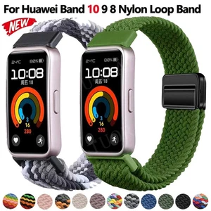 Nylon Watch Band for Huawei Watch Band 8/9/10 NFC Sports Loop Strap Replacement - Picture 1 of 35