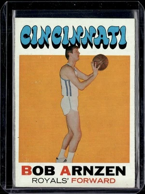 1971-72 Topps #94 Bob Arnzen Rookie RC Cincinnati Royals EX/EX-MINT - Image 1 of 2