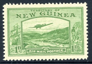 British Colonies 1939 New Guinea 1¢ Green Sc #C47 Mint G690 - Picture 1 of 6