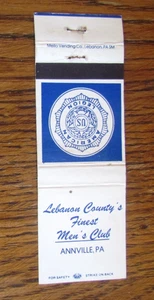 AMERICAN LEGION POST MATCHBOOK COVER: ANNVILLE, PA EMPTY MATCHCOVER -A9 - Picture 1 of 2