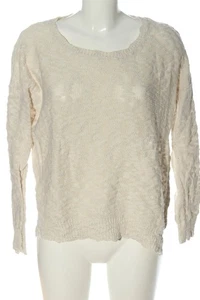 MANGO Jersey de cuello redondo Mujeres Jersey Talla EU 36 blanco puro - Imagen 1 de 5