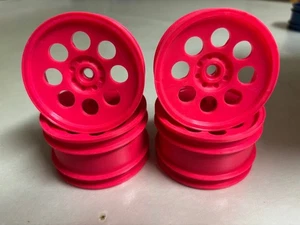 Kyosho Altima 2WD 8-lug wheels, made in the UK by JC Racing, pink, set of four! - Picture 1 of 4