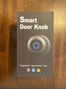 Smart Door Knob Biometric Door Lock Fingerprint With App Control Gold USB Charge - Picture 1 of 2
