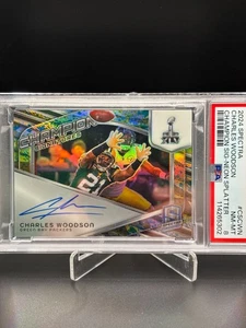 2024 Spectra - Champion Signatures - Charles Woodson - Neon Splatter /8 - PSA 8 - Bild 1 von 3