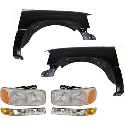 Headlight Fender For 2000-2006 GMC Yukon XL 1500 Driver and Passenger Side Kit — 第 1/4 张图片