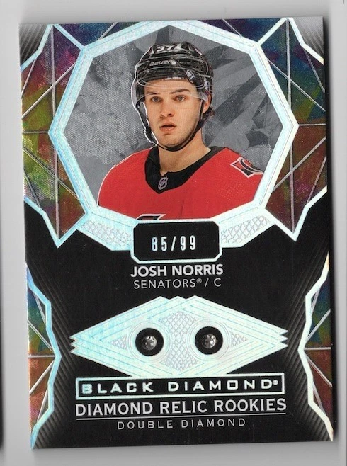 2020-21 Black Diamond Relic Rookies Dual Diamond #BDR-JN Josh Norris 85/99 - Image 1 of 1