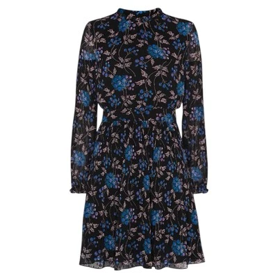 Whistles Women's Black Elderberry Dobby Long Sleeves Dress ~ Size 8 ~ RRP £179 - Image 1 of 4