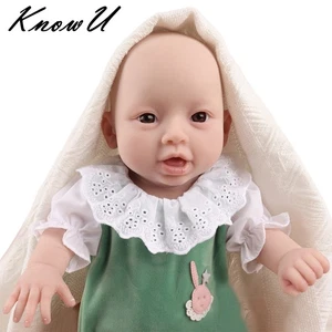 45cm Full Body Silicone Baby Girl Rebirth Doll Newborn Baby Joint Positioning - Picture 1 of 18
