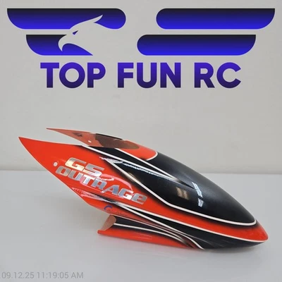 Outrage Helicopters Canopy For G5 Helicopter Red/Black - Image 1 of 2