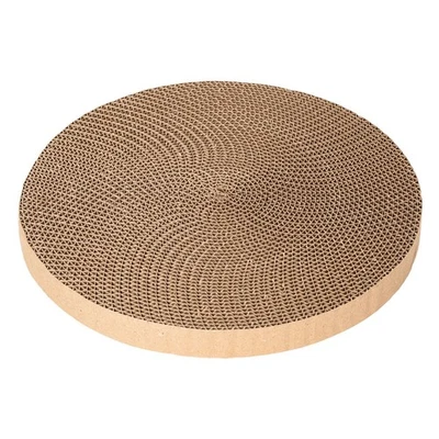 ROADTOFREE 10-Inch Round Cat Scratcher Replacement Pads - Cardboard Circle for Indoor Cats