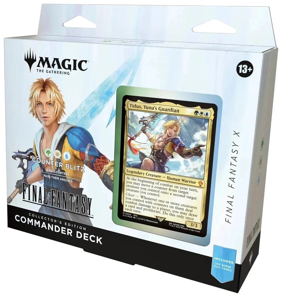 Magic The Gathering Final Fantasy Collector Commander Deck Counter Blitz Tidus - Immagine 1 di 1