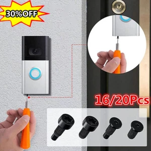 16/20x Tornillos de Timbre de Repuesto Compatible Video Seguridad Tornillo Herramienta 202u k` - Imagen 1 de 20