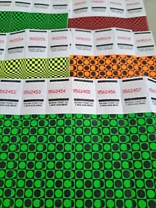 250 (100 Checkered Dot/150 Optical Checkerd Design) Party Packet Wristbands - Picture 1 of 1