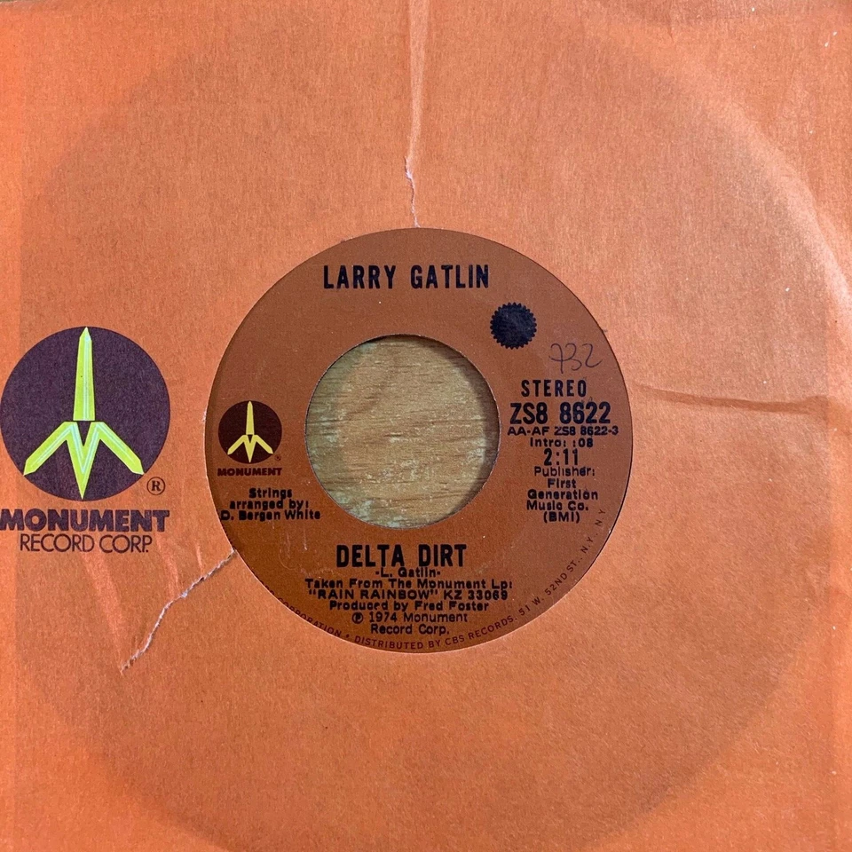 Larry Gatlin - Delta Dirt // 7" - 1. US-Pressing 1974 - Bild 1 von 1