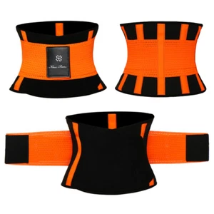 Men Waist Trainer Body Shaper Slimming Sweat Belt Tummy Control Belt Fat Burner - Picture 1 of 20