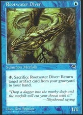 MTG magic cards 2x x2 Light Play, English Rootwater Diver Tempest