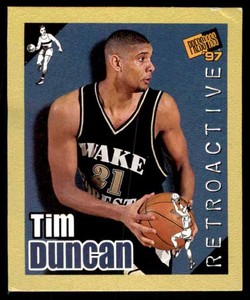 1997-98 Press Pass Double Threat Retroactive Tim Duncan #RA34