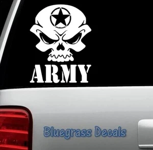 Calcomanía calcomanía calavera del ejército para coche militar de Estados Unidos D1043 - Imagen 1 de 3