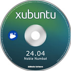 Système d'exploitation Linux amorçable en direct Xubuntu 24,04 LTS 64 bits DVD Rom