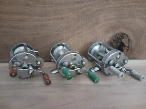 Lot Of 3 Vintage Pflueger Bait Casting Fishing Reels 1893L 1963 Akron Ohio USA  - Picture 1 of 11