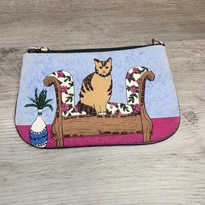 Katze mit Pailletten Display kleine Handtasche Handgelenktasche fehlender Riemen und Reißverschluss... - Bild 1 von 6