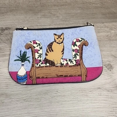 Gato con pantalla de lentejuelas pequeño bolso muñeca falta correa y cremallera... Foto 1 de 4