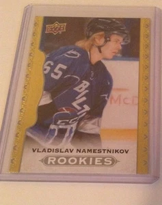 14-15 2014-15 UD MASTERPIECES VLADISLAV NAMESTNIKOV ROOKIE 13 LIGHTNING - Picture 1 of 1