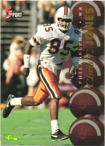 1995 Classic Five Sport #81 Chris T. Jones Philadelphia Eagles - Picture 1 of 2
