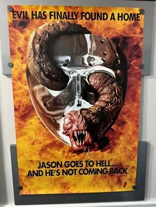Vintage Original 1993 Jason Goes To Hell 27x40 DS Poster Final Friday the 13th - Picture 1 of 16