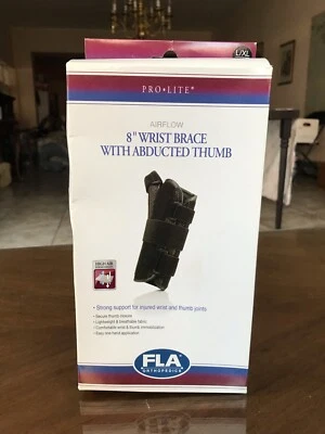 Muñequera Florida Orthopedics Prolite 8" con pulgar secuestrado: L/XL izquierda Foto 1 de 4