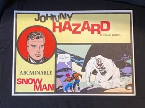 Vintage Comic Book Johnny Hazard Abominable SnowMan By Frank Robbins 1980 - Picture 1 of 4